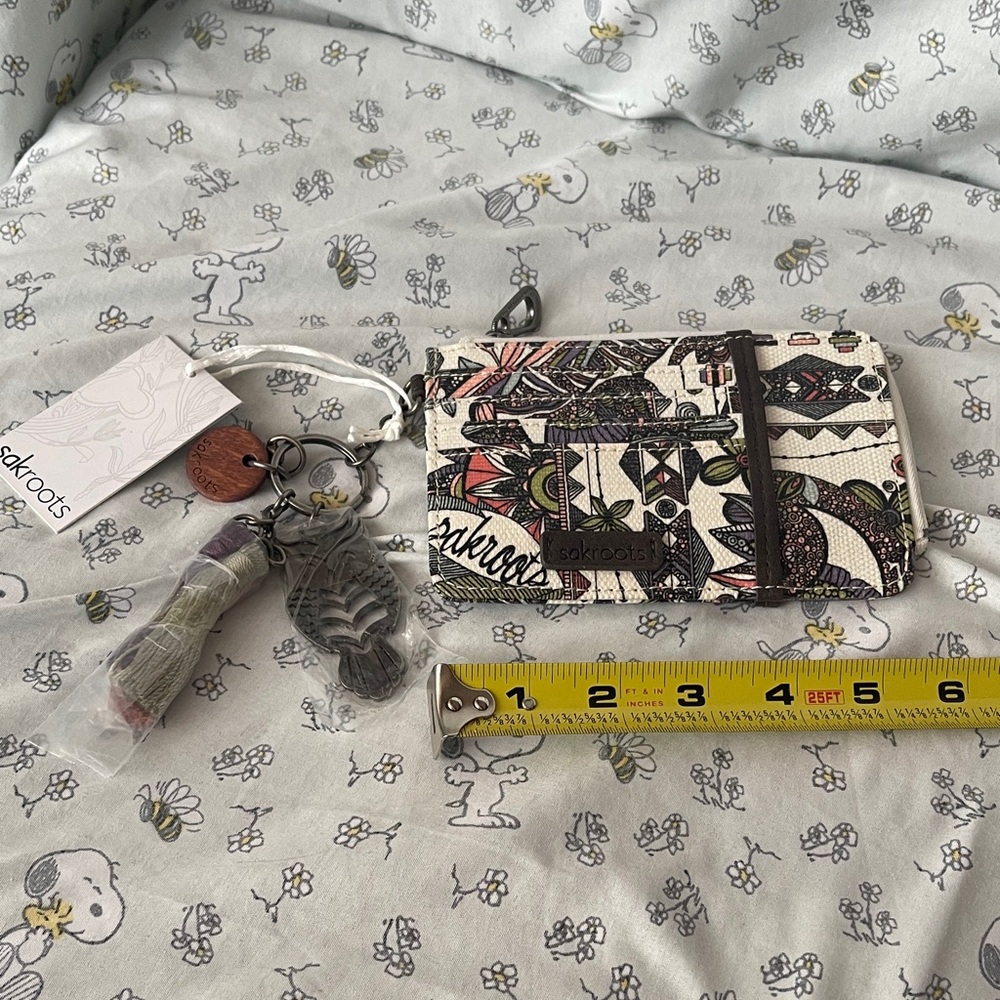Sakroots Multicolor Patterned Keychain Wallet NWT
